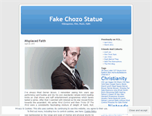 Tablet Screenshot of fakechozostatue.wordpress.com