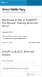 Mobile Screenshot of greatwhiteway.wordpress.com