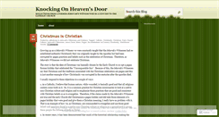 Desktop Screenshot of knockingonheavnsdoor.wordpress.com