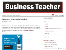 Tablet Screenshot of businessteacher.wordpress.com