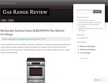 Tablet Screenshot of gasrangereview.wordpress.com