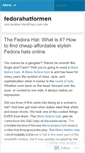 Mobile Screenshot of fedorahatformen.wordpress.com