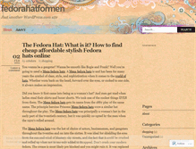 Tablet Screenshot of fedorahatformen.wordpress.com