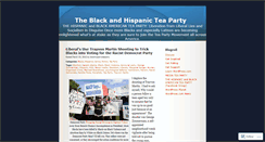 Desktop Screenshot of blackhispanicteaparty.wordpress.com