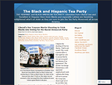 Tablet Screenshot of blackhispanicteaparty.wordpress.com