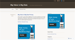 Desktop Screenshot of bigdatapricing.wordpress.com