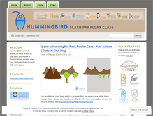 Tablet Screenshot of hummingbirdflash.wordpress.com