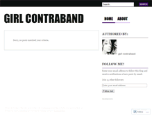 Tablet Screenshot of girlcontraband.wordpress.com