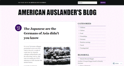 Desktop Screenshot of americanauslander.wordpress.com