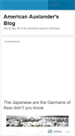 Mobile Screenshot of americanauslander.wordpress.com