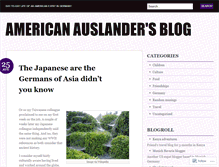 Tablet Screenshot of americanauslander.wordpress.com