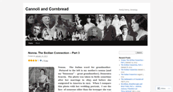 Desktop Screenshot of cannoliandcornbread.wordpress.com