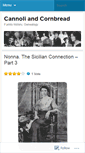 Mobile Screenshot of cannoliandcornbread.wordpress.com
