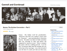 Tablet Screenshot of cannoliandcornbread.wordpress.com