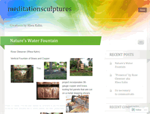 Tablet Screenshot of meditationsculptures.wordpress.com