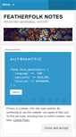 Mobile Screenshot of featherfolk.wordpress.com