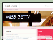 Tablet Screenshot of missbettymp.wordpress.com