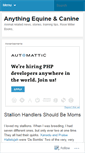 Mobile Screenshot of anythingequine.wordpress.com