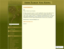 Tablet Screenshot of ahirzaman.wordpress.com