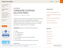 Tablet Screenshot of projectbehealthy.wordpress.com