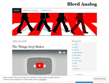 Tablet Screenshot of bleedanalog.wordpress.com