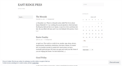 Desktop Screenshot of eastridgesermons.wordpress.com