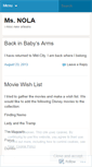 Mobile Screenshot of msnola.wordpress.com