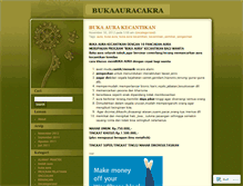 Tablet Screenshot of bukaauracakra.wordpress.com