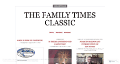 Desktop Screenshot of familytimesclassic.wordpress.com