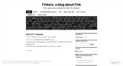 Desktop Screenshot of finkers.wordpress.com