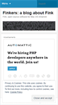 Mobile Screenshot of finkers.wordpress.com