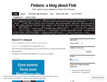 Tablet Screenshot of finkers.wordpress.com