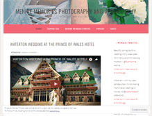 Tablet Screenshot of menniememories.wordpress.com