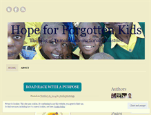 Tablet Screenshot of hopeforforgottenkids.wordpress.com