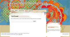 Desktop Screenshot of gendev.wordpress.com