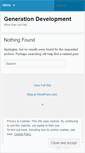 Mobile Screenshot of gendev.wordpress.com