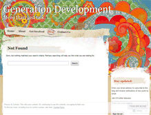 Tablet Screenshot of gendev.wordpress.com