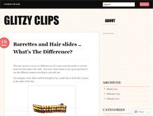 Tablet Screenshot of glitzyclips.wordpress.com