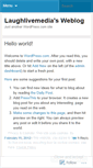 Mobile Screenshot of laughlivemedia.wordpress.com