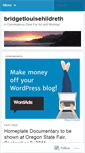 Mobile Screenshot of bridgetlouisehildreth.wordpress.com