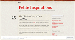 Desktop Screenshot of petiteinspirations.wordpress.com