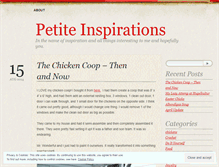 Tablet Screenshot of petiteinspirations.wordpress.com