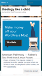 Mobile Screenshot of infanttheology.wordpress.com