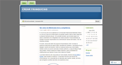Desktop Screenshot of crearfranquicia.wordpress.com