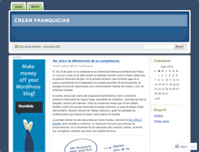 Tablet Screenshot of crearfranquicia.wordpress.com