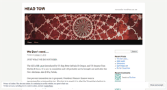 Desktop Screenshot of headtow.wordpress.com