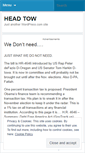 Mobile Screenshot of headtow.wordpress.com