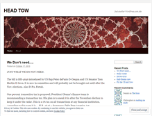 Tablet Screenshot of headtow.wordpress.com