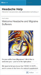 Mobile Screenshot of headachehelp.wordpress.com