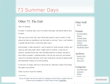 Tablet Screenshot of 73summerdays.wordpress.com